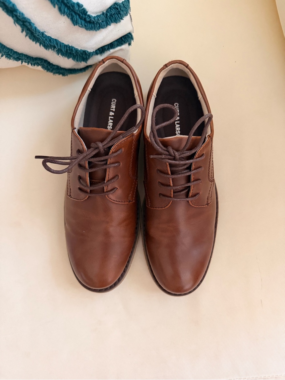 Brown Leather Oxford Shoes